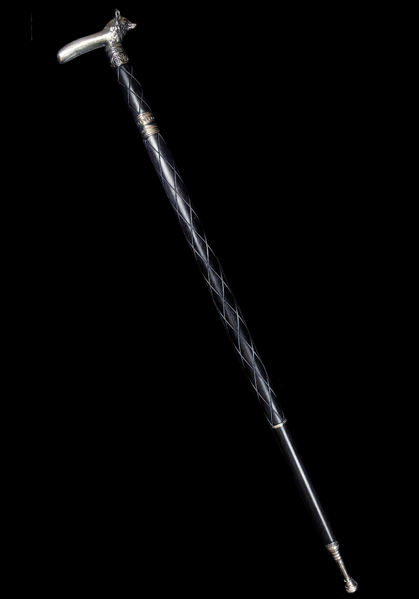Трость с клинком из дамасской стали